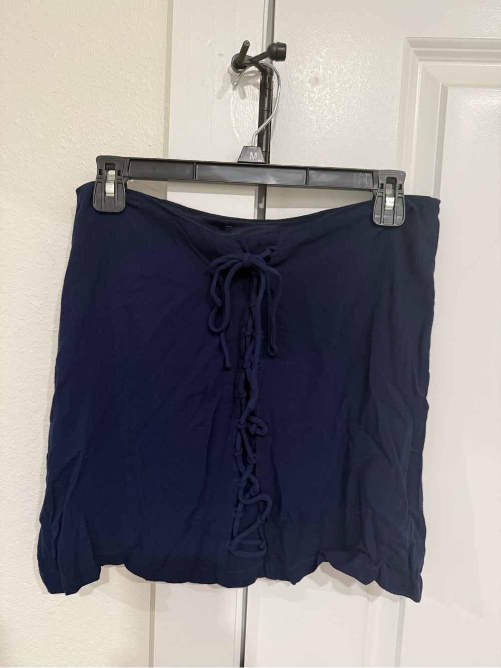 NWT Women’s Pacsun Navy Lace-Up Mini Skirt